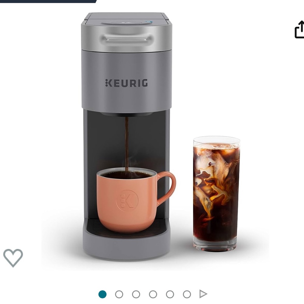 Keurig K-Slim + Iced single serve Coffee Maker, Brews 8 to 12oz. Cups.